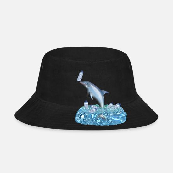 Plastic Kills The Dolphin' Bucket Hat 